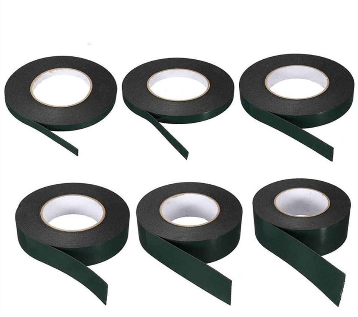 JHUBERS- Foam Tape Waterdicht - Dubbelzijdige Montagetape - Hoge Treksterkte - Automotive Grade - 6 Stuks - PE Materiaal