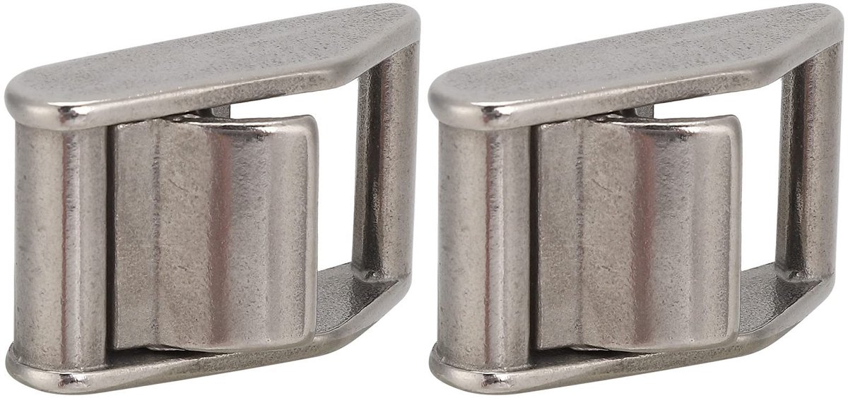 JHUBERS- Nokgesp zware spanbandgespen - 316 roestvrij staal - 27 mm - weerstaan 1763 pond - sterke bijtkracht - voor riemen/bagage - Spanbandgesp