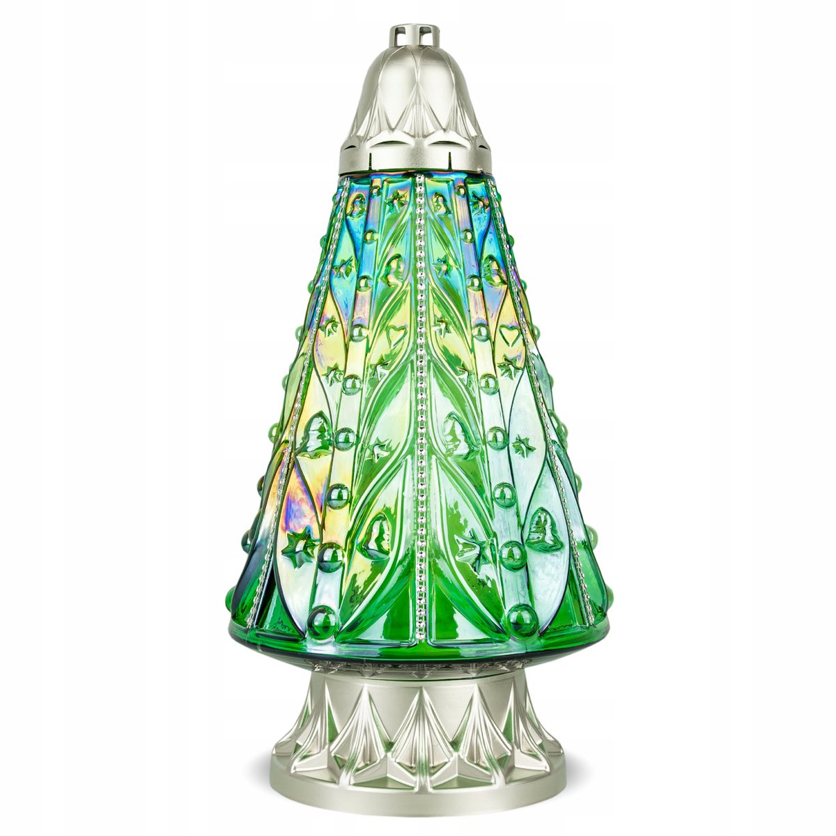 Grote Groene Kerstboom Znicz 40 cm met Zirkonia Ster