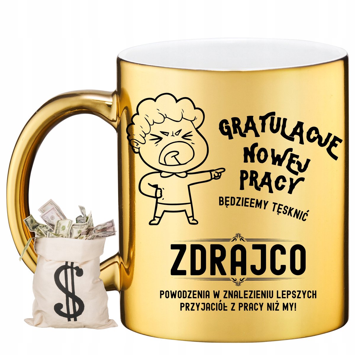 Gouden Afscheidscadeau Mok - Uniek Relatiegeschenk
