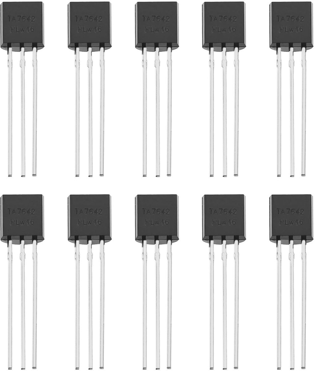 Dailygoods- AM Radio Chip 10 Stuks - TA7642 - TO-92 Pakket - Vervangt MK484/ZN414 - Compacte Chip - Betrouwbare Prestaties - Radiochip