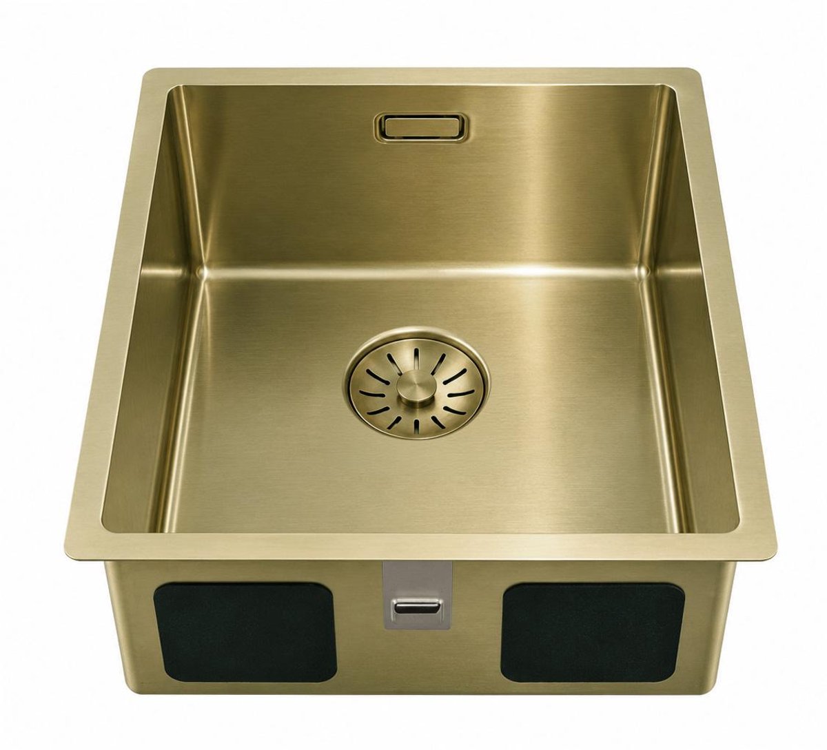Pure.Sink Comfort PVD Gouden spoelbak 34x40 cm onderbouw, vlakbouw en opbouw PCM3440-60