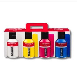 Aanbieding Amsterdam Acrylverf Primaire kleuren 500 ml