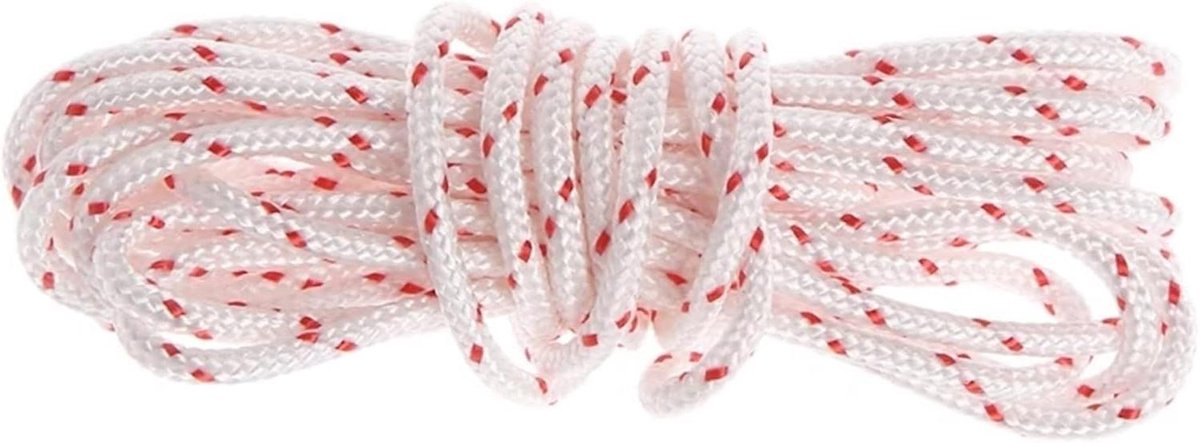Trekkoord - Startkabel Touw - Motor Starten - Heavy-Duty Constructie - 3 Meter - Wit Rood