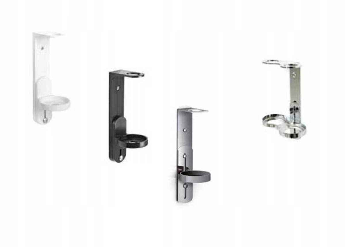 Witte ABS Kunststof Houder voor Ecopump Zeepdispenser Fles