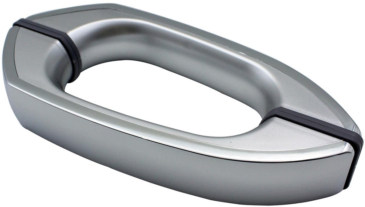 BRENZOOS- Deurgreep Hoogwaardige ABS Kunststof - Douchecabine Handgreep - Glazen Trekhandvat - 175mm Gat tot Gat - Chromen Afwerking - Geschikt voor 4-12mm Glasdikte - Deurknop