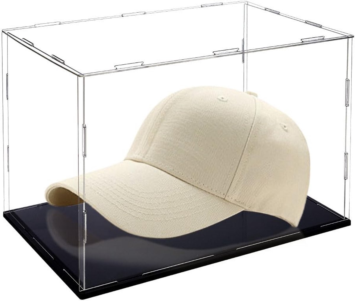 BRENZOOS- Vitrinekast Transparant - Displaybox voor Honkbalfiguren - Stofdicht - Acryl - 30 x 20 x 20 cm - Glad en Lichtdoorlatend