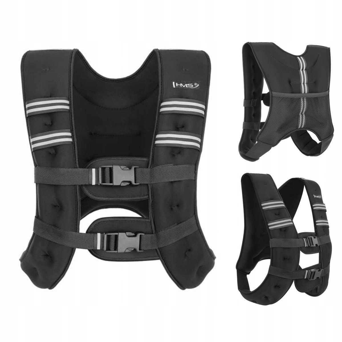 HMS Trainingsvest met verzwarring 8 kg - Ideaal voor fitness en hardlopen