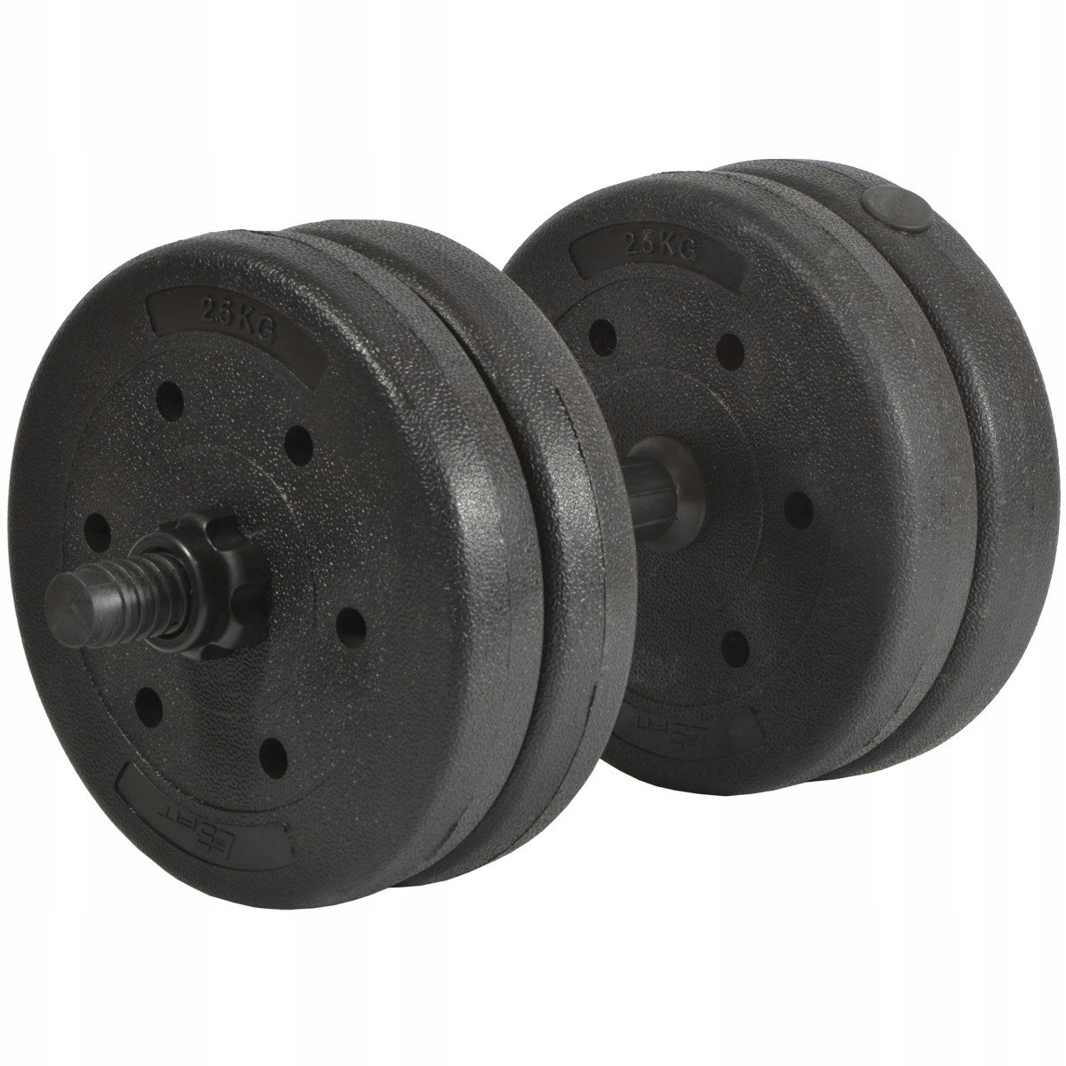 EB FIT Composiet Halter Set 11kg - Verstelbaar met 4x 2.5kg Schijven