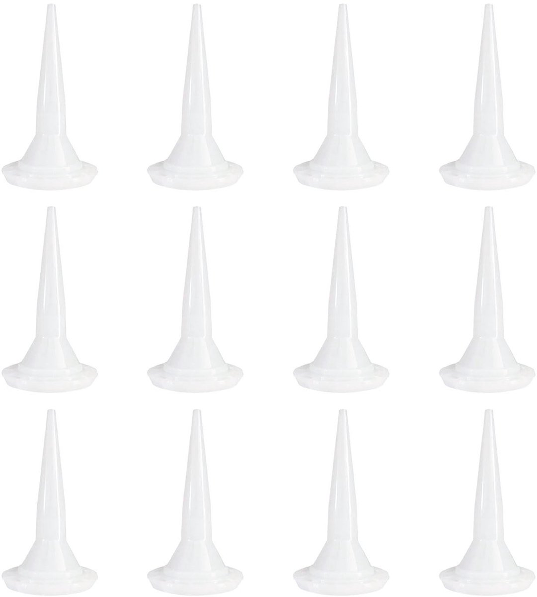 JHUBERS- Vullen Nozzle Set van 12 - Herbruikbare Spuitmondjes - Applicator Tips - Vervangings Tool - Extension Tool - Voor Bouw - Spuitmond