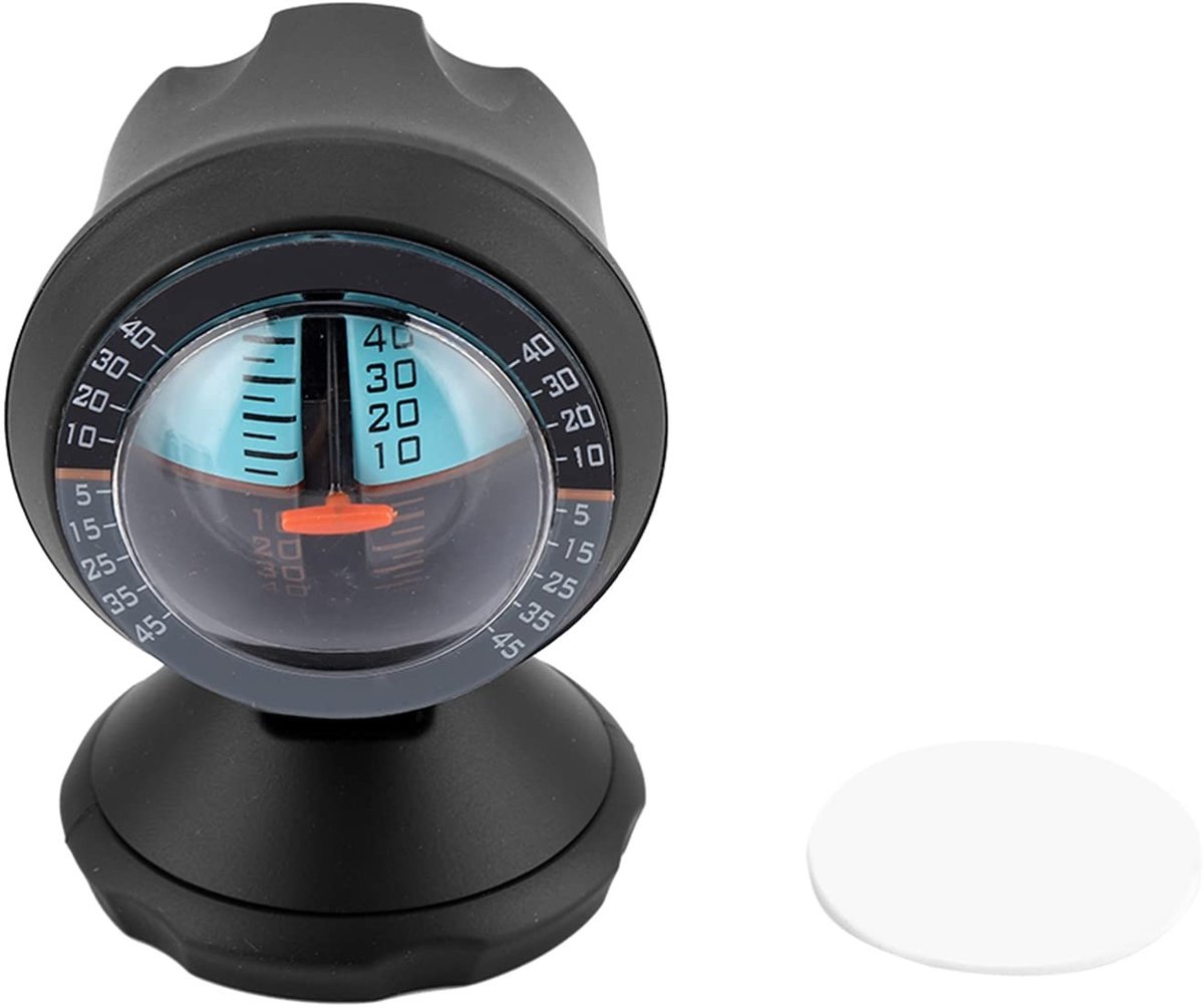 Dailygoods - Kantelmeter voor Auto - Verkeersveiligheidsinstrument - Compact en Lichtgewicht - Niveau-Kantelmeter - Voor Auto's en Voertuigen - 9 x 6...