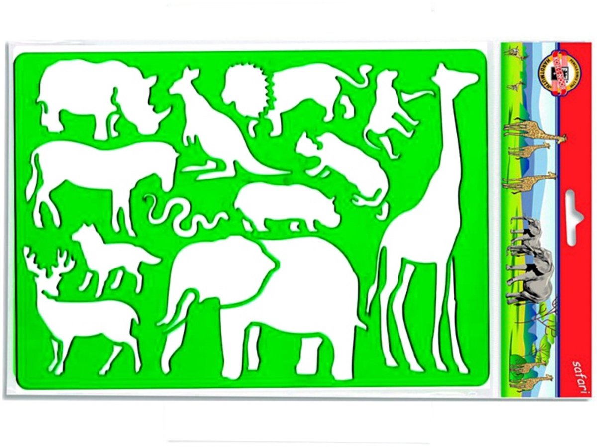 Koh-I-Noor Safari Sjabloon - Tekenhulp voor Kinderen