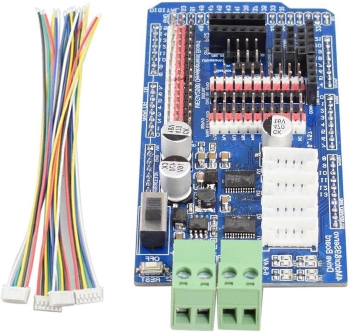 Motor Driver Board - Robotica Controller - Robotica Projecten - TB6612 Chip - 6-12V - Lichtgrijs