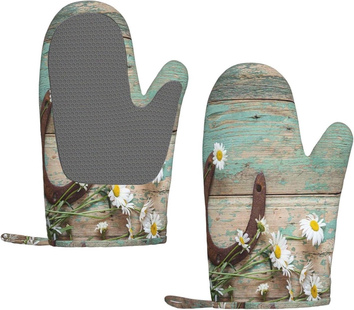 Ovenwanten - Keukenhandschoenen - Veilig Koken - Hittebestendig tot 180°C - 28x18 cm - Zwart