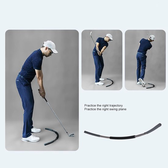 Golf Swing Trainer - Armband Hulp - Golf Ritme Oefenen - Stalen Bal Geluid - 91 cm - Zwart van GOLF — afbeelding 3