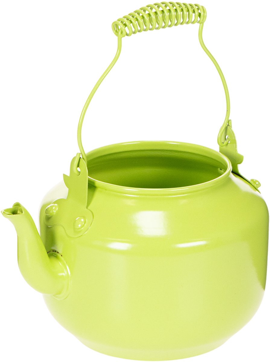 Decoratieve theepot als bloemenvaas, nostalgische retrostijl