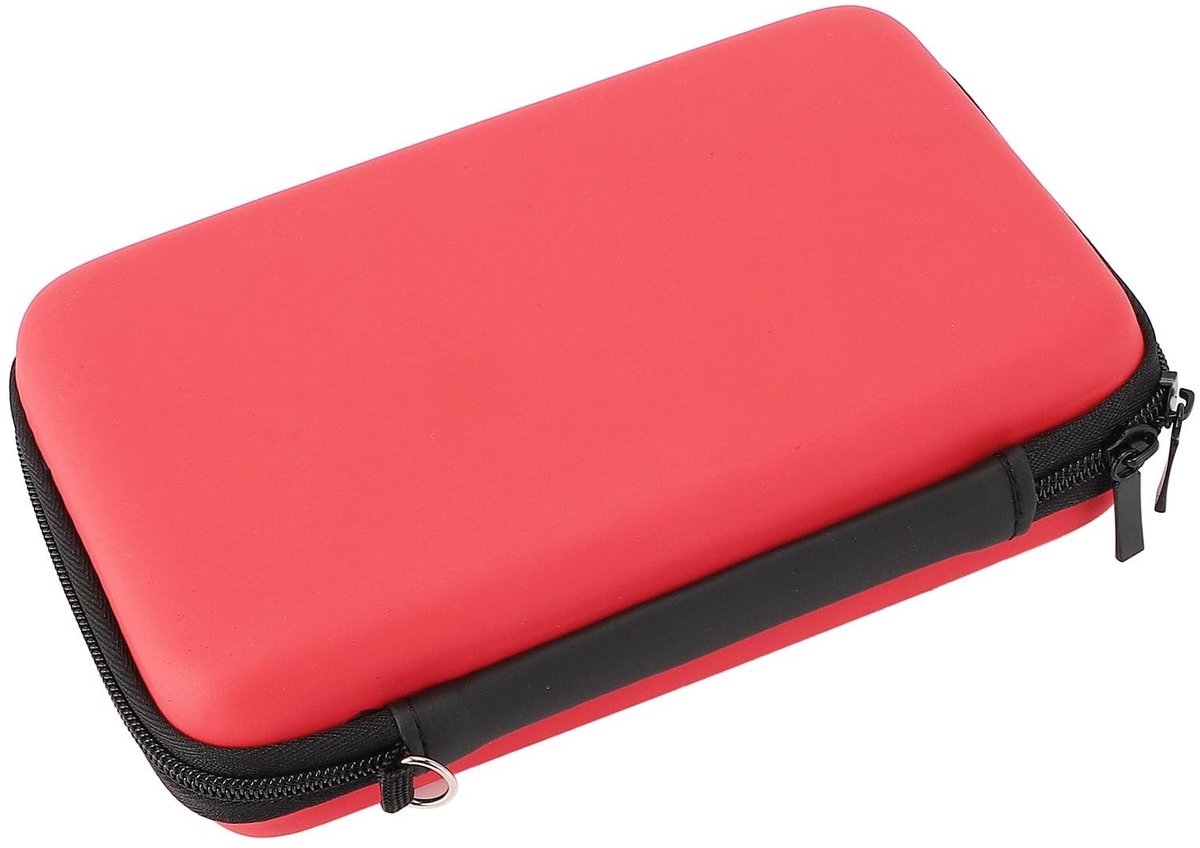 Dailygoods- Draagtas Waterdicht - Beschermende Harde Hoes - Opbergtas voor 3DS XL/LL - 8 Gameslots - PU/EVA Materiaal - Inclusief Polsband - Game Tas