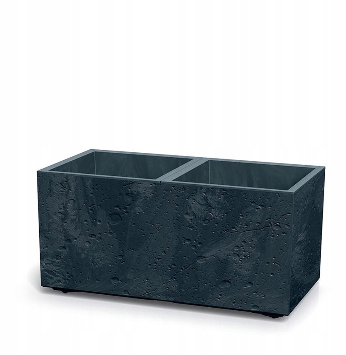 Sierra Betonlook Plantenbak Antraciet met Wielen 77cm