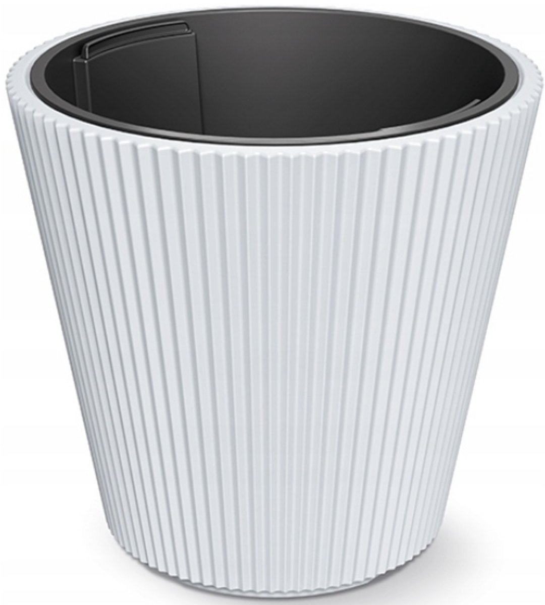 Milly Bloempot met Inzetstuk - Wit - Ø 30 cm