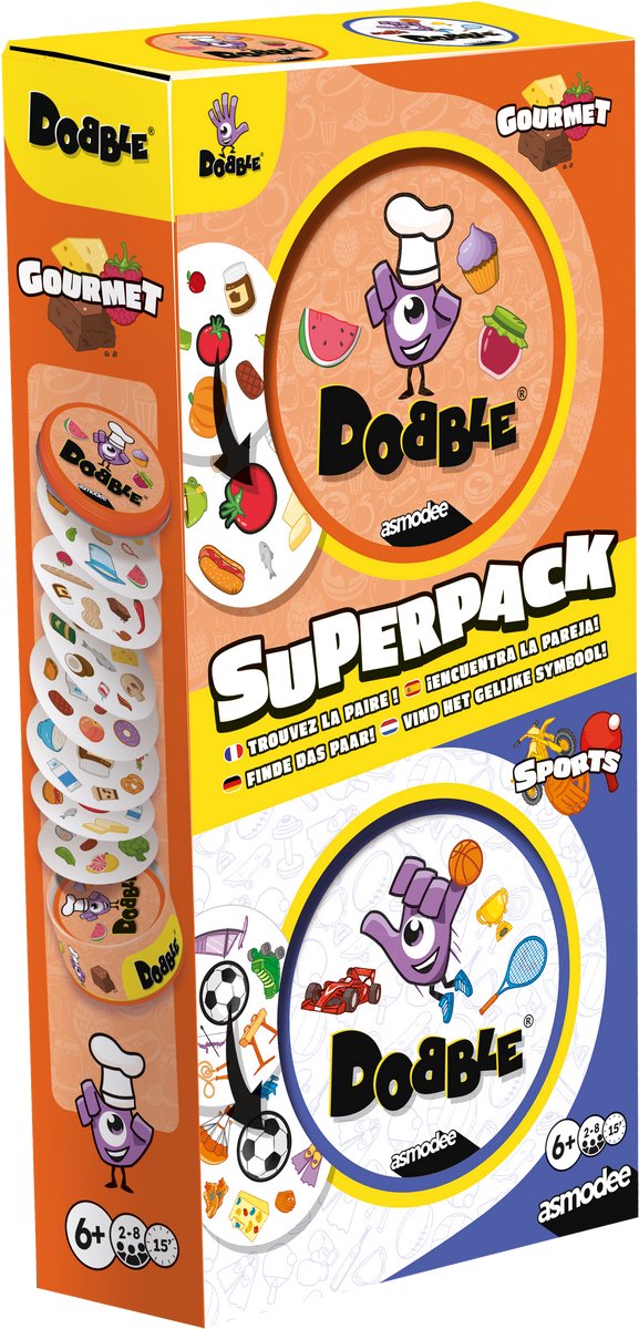 Dobble - Double Pack - Gourmet + Sports - Kaartspel NL