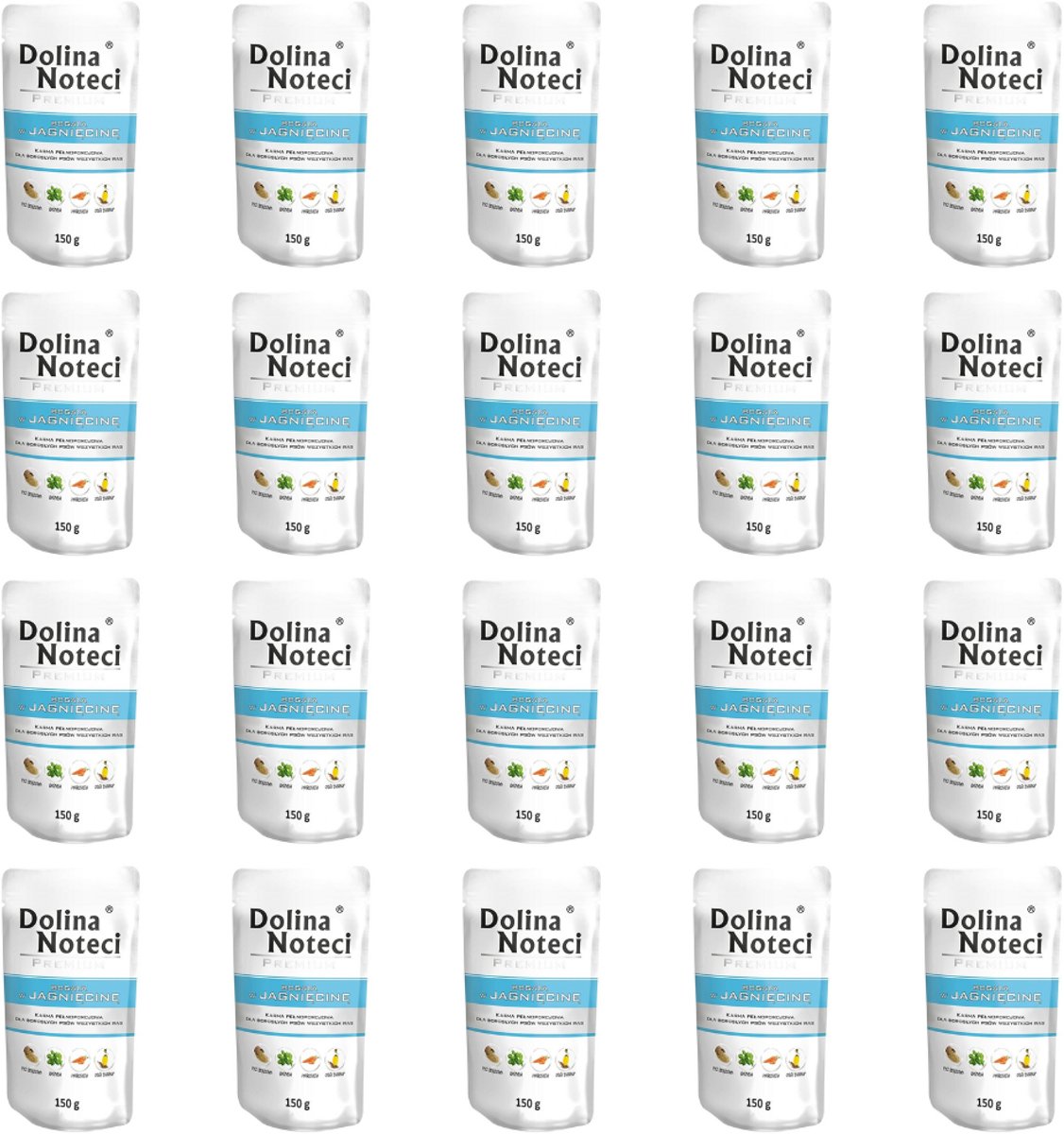 Dolina Noteci Premium - Honden natvoer - Rijk aan Lam - 30X150g