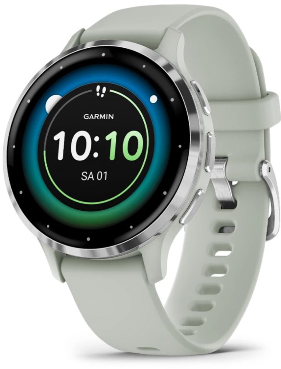 Bol.com Garmin Venu 3s - Smartwatch - AMOLED-Scherm - 41mm - Sage Grey aanbieding