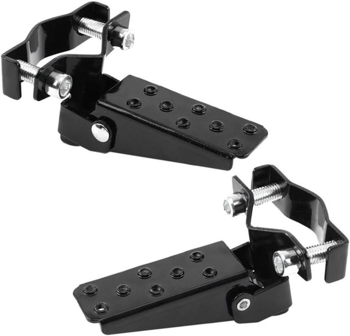 Fiets voetstapels - Vouwfiets haringen - Extra parkeersteun - Verstelbare breedte - 25-30mm - Zwart
