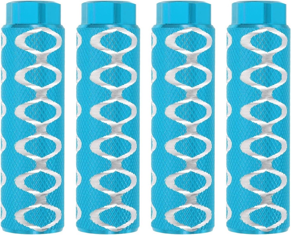 Fietspennen - Voetsteunen - Extra Ondersteuning - Aluminiumlegering - 4 stuks - Lichtblauw
