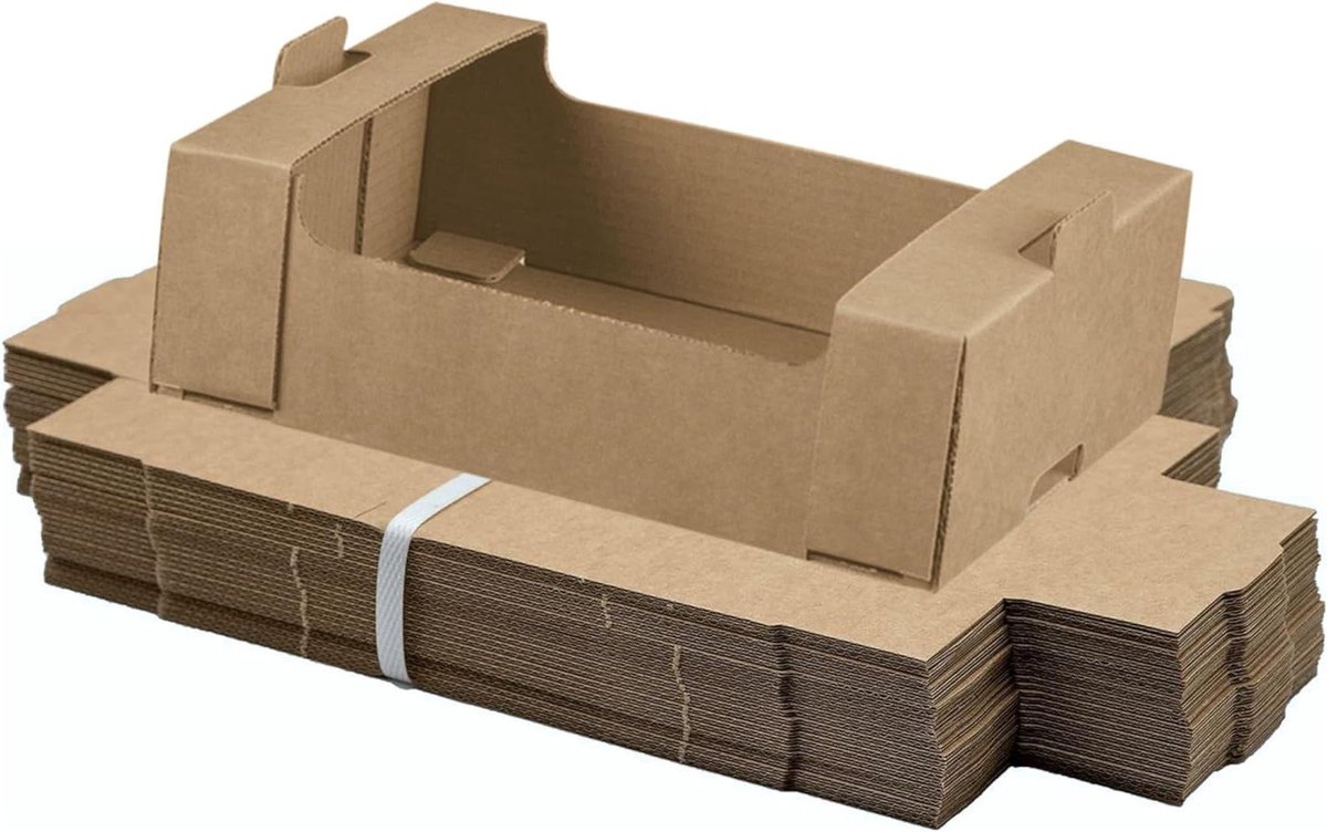 Lege Kartonnen Doos - Verhuisdoos Cadeaubox - Cadeaus Verpakken - Stevig Kraftkarton - 32x22x10 cm - Bruin