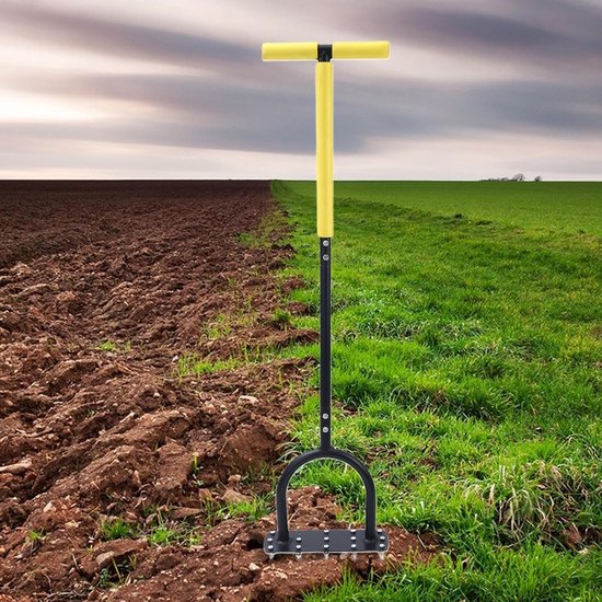 Grasbeluchter Handmatig - Tuinbeluchter Bodem - Gazon Onderhoud - Ergonomische T-Handgreep - 100x24.5x15cm van Merkloos	 — afbeelding 2