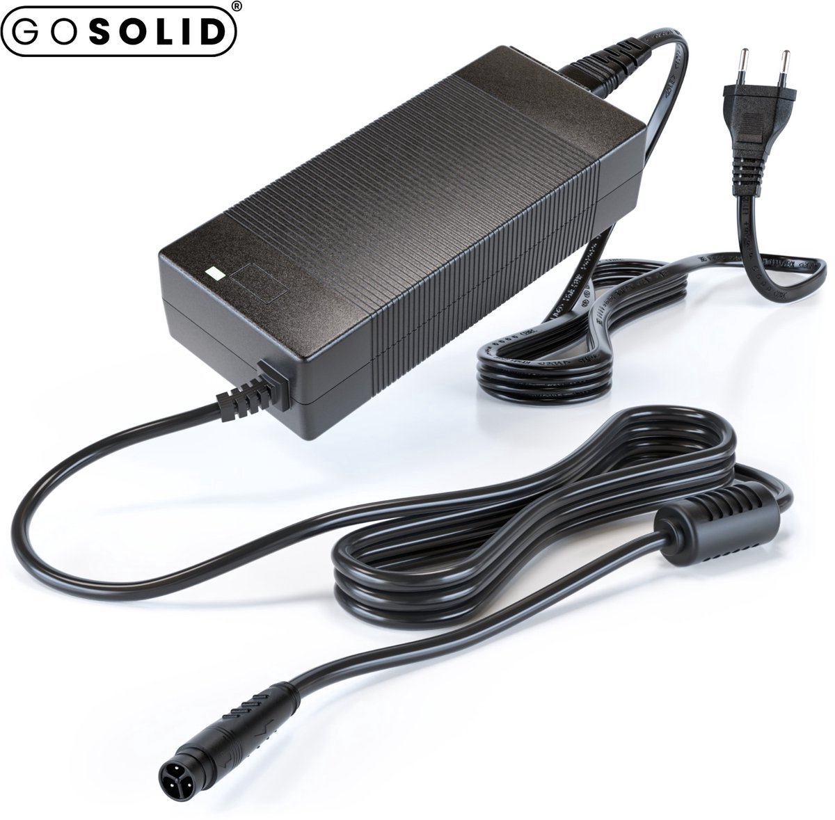 GO SOLID! Oplader 42 geschikt voor Veloci Solid Electrische Fiets (3 pins)
