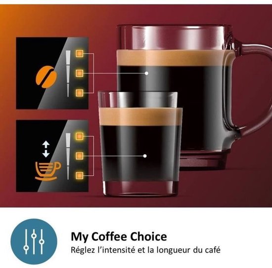 Philips series 1200 - Volautomatische Espressomachine - Keramische molen - AquaClean - 15 Bar - 1,8 L inhoud - Koffiemachine met bonen - Mat Zwart - EP1200/00