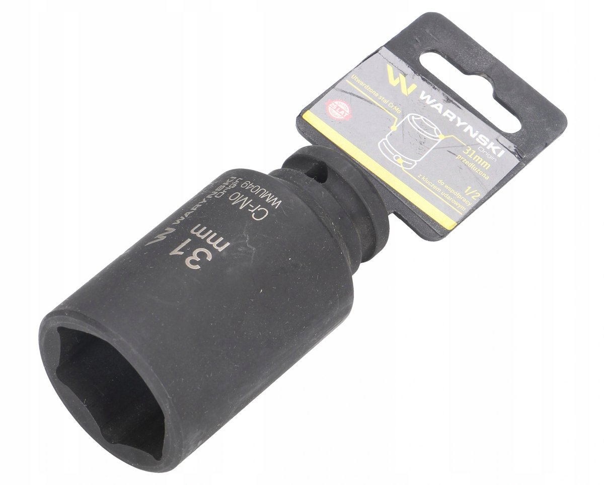 Lange Slag doppen 1/2" 31mm Zeskant - Waryński
