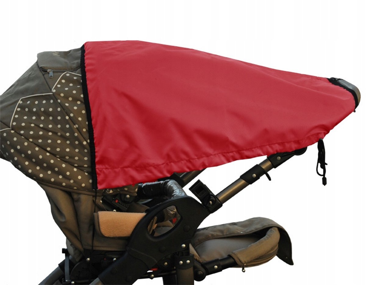 Bomix Zonnekap Kinderwagen - Polyester, Rood