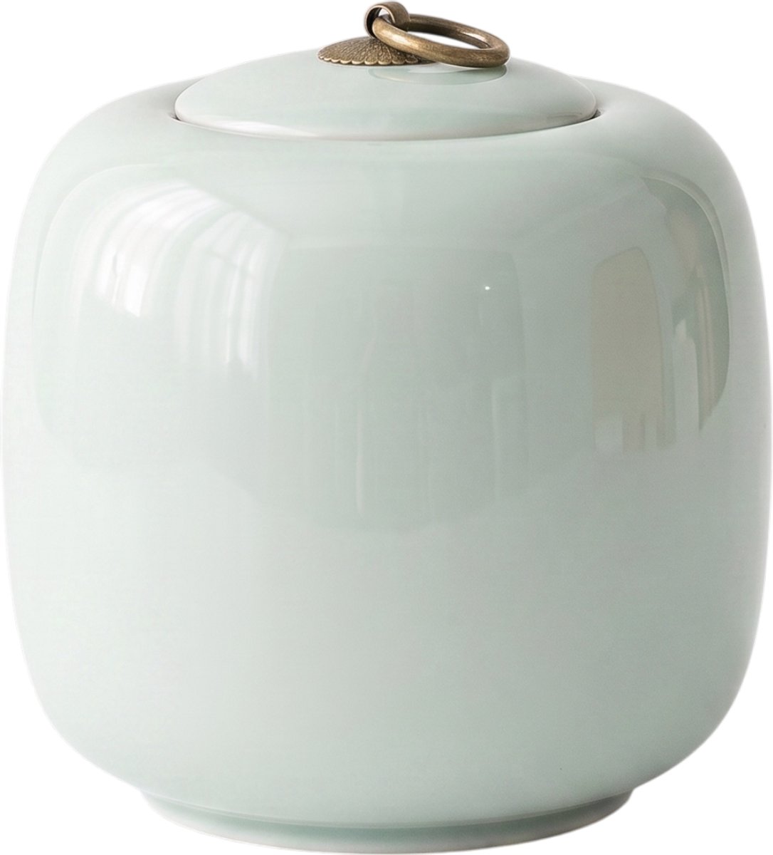 Artic Imperial Urn - 1 Liter - Lichtgrijs - Luxe As Urn - Keramiek - Voor Huisdieren of Menselijk As - Urne Volwassene