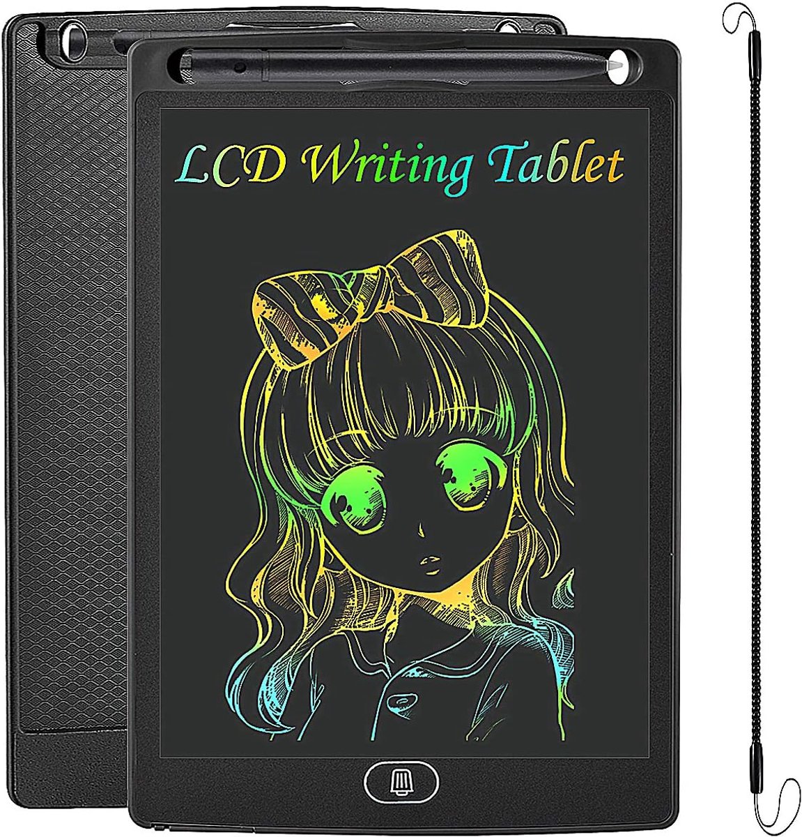 10 Inch Elektronisch Schrijfbord voor Kinderen – Herbruikbaar Tekenbord met Stylus – Zwart