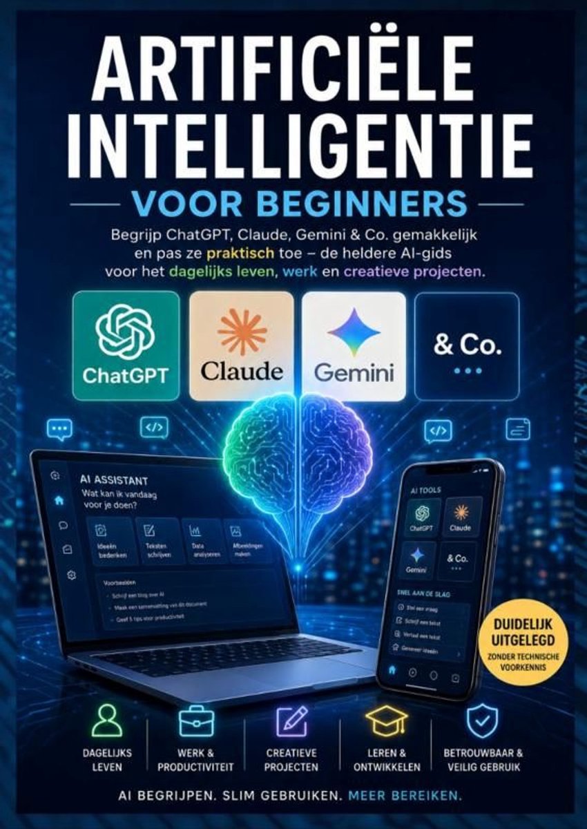 ArtificiËLe Intelligentie Voor Beginners, Begrijp ChatGPT, Claude, Gemini & Co. Gemakkelijk En Pas Ze Praktisch Toe