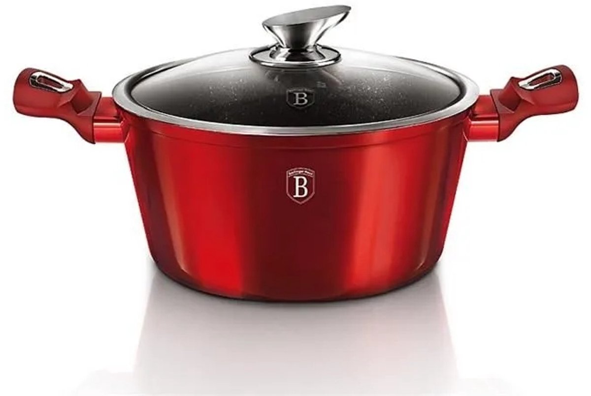 Berlinger Haus Braadpan 4,1L Bordeaux Metallic met Deksel