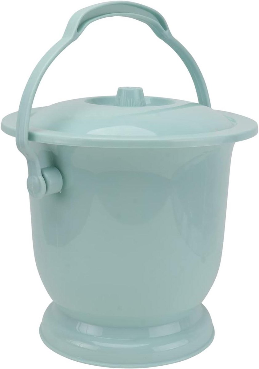 Draagbaar Toilet - Kamerpot Urinoir - Nachtelijk Gebruik - Met Deksel - 25.5 cm - Roze