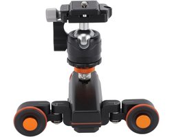 Elektrische Camera Dolly - Motorized Slider - Vloeiende Opnames Maken - 360 Graden Rotatie - 3 Snelheden - Zwart