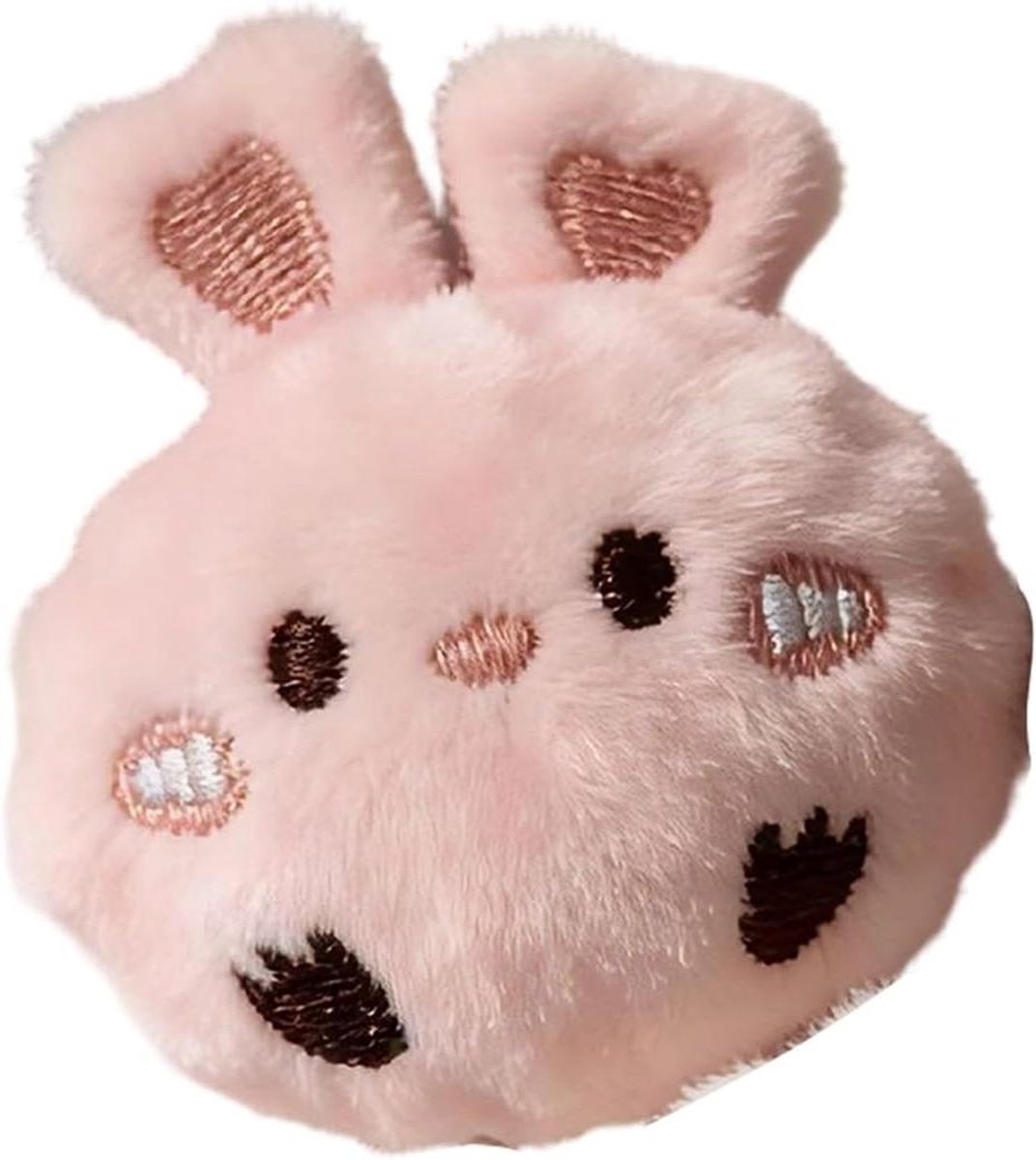Hondenspeeltje Bal - Konijn Vorm - Interactief Spel - Snel Drogen - 5x6CM - Roze