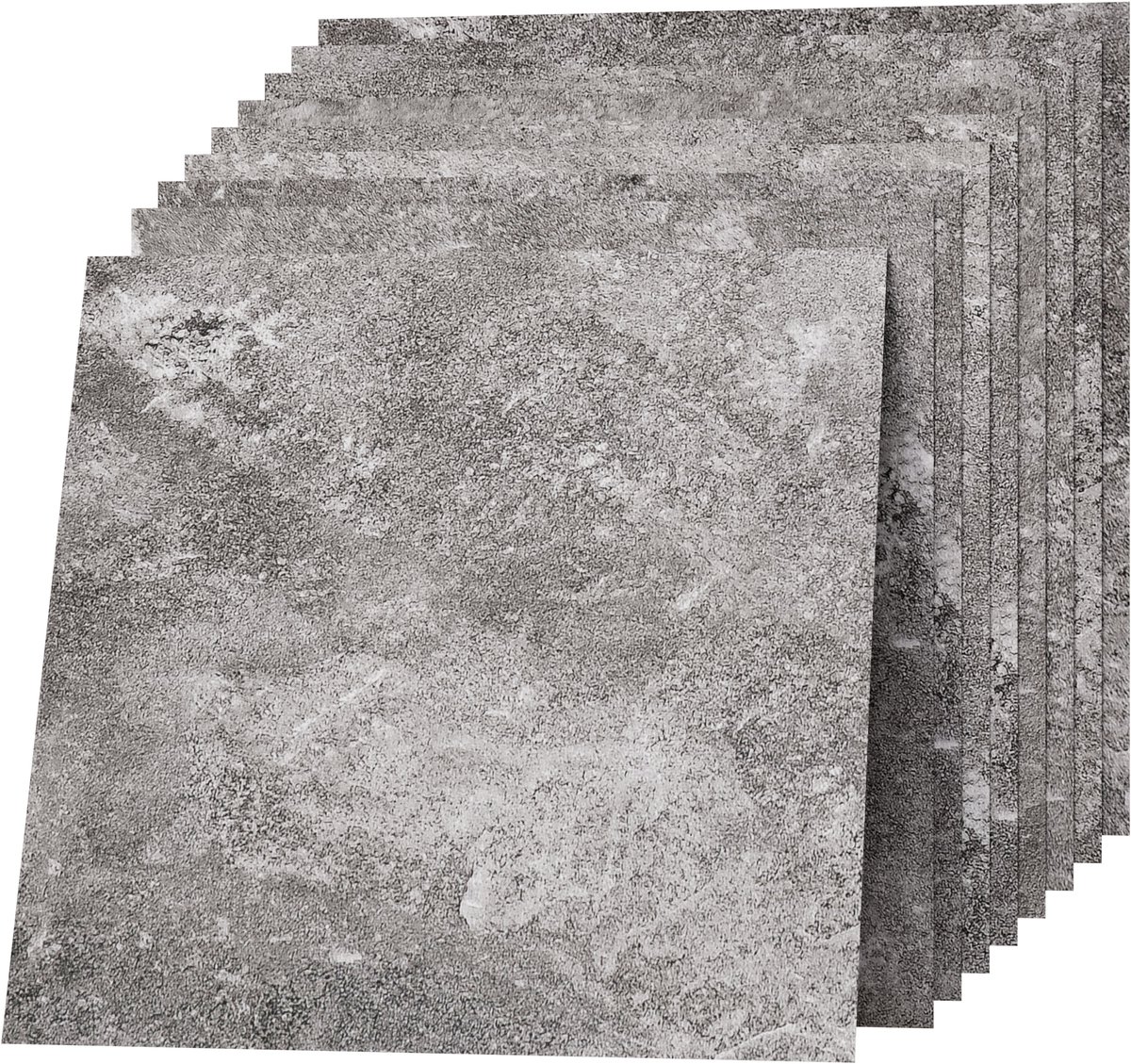 30x30cm Zelfklevende PVC Vloertegels - Marmer Look Vinyl Tegels, Waterdicht & Slijtvast - Geschikt voor Woonkamer, Keuken, Badkamer, Balkon - Grijs 50 stuks (4,5 m²)