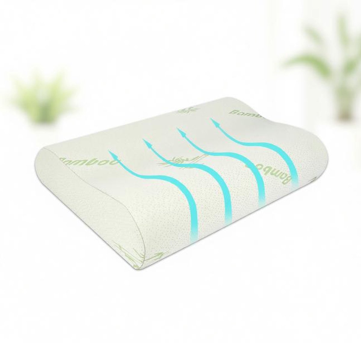 Maison Elara - Ergonomisch Traagschuim Kussen 55x35 cm met Nekondersteuning