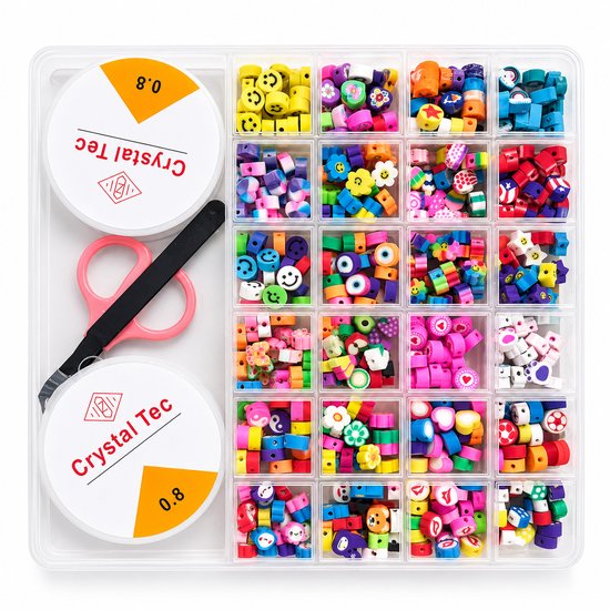BOTC knutselen meisjes - armbandjes maken meisjes - Sprankelende Sieraden Maken Pakket - Kralen Set - 480-Delig - Kralen Set