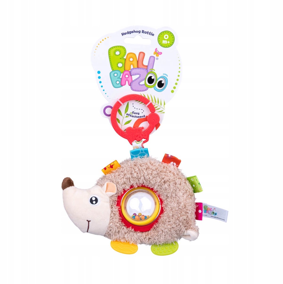Balibazoo Speelgoed Egel Rammelaar & Bijtring - Baby 0m+