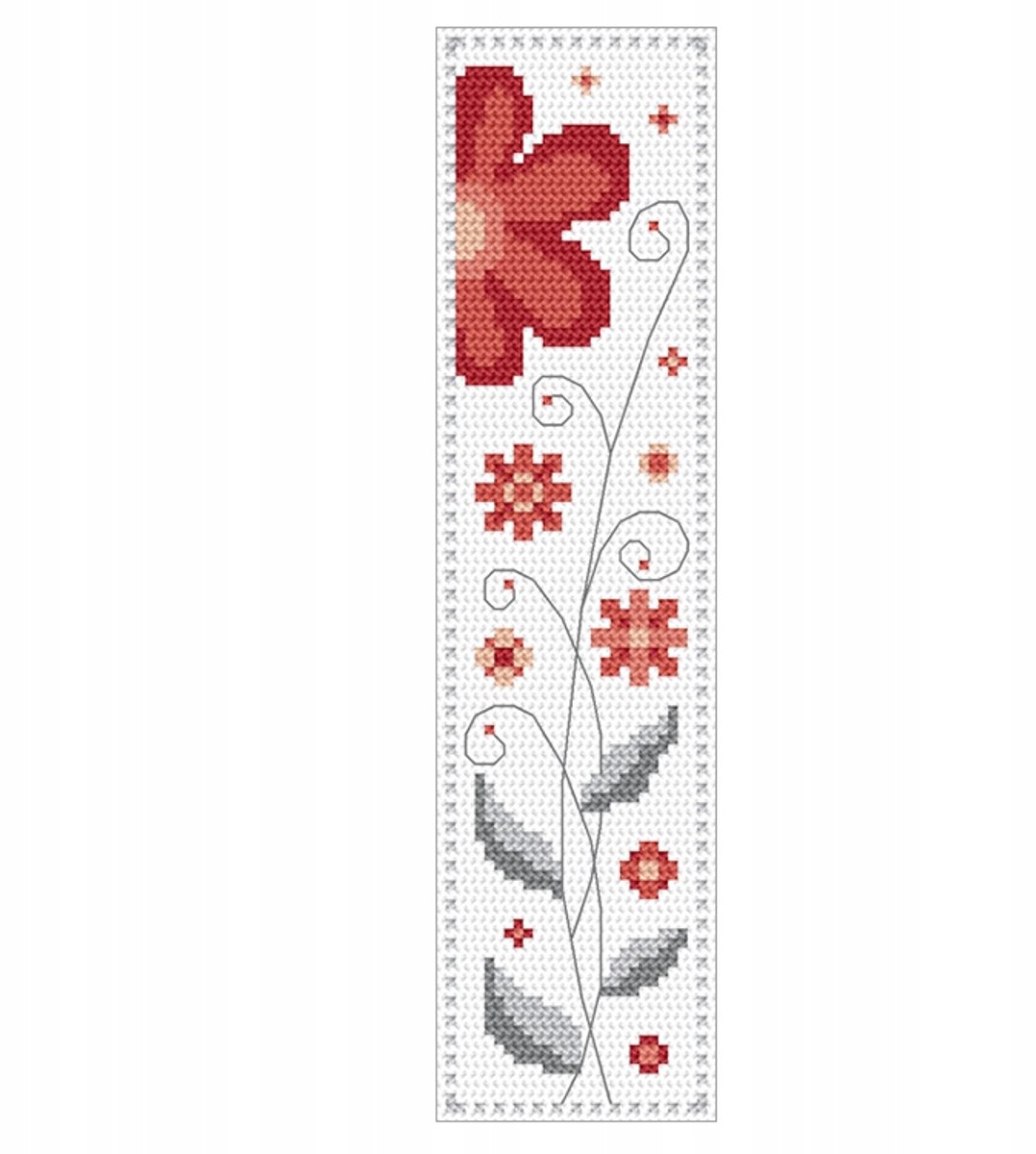 CORICAMO Kruissteekset: Bloemen Bladwijzer DIY
