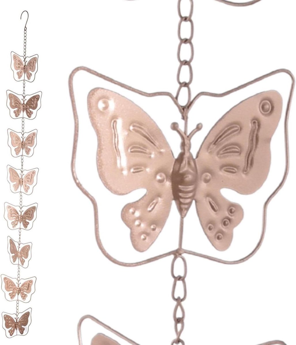 Regenketting - Decoratieve waterafvoer - Tuin decoreren - Romantisch waterornament - 90-120 cm - Vintage