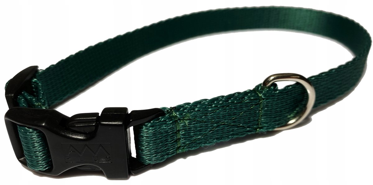 Verstelbare Hondenriem 120-200 cm, 16 mm breed, donkergroen