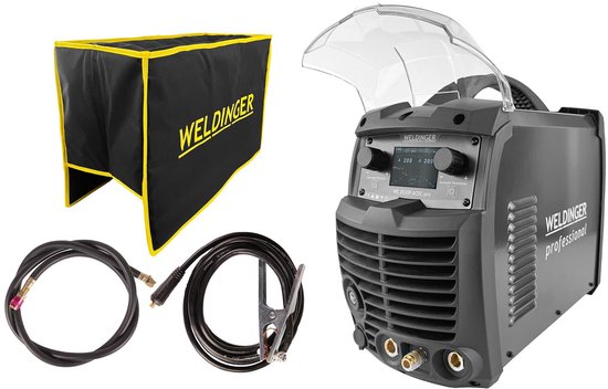 Poste à souder WIG WELDINGER WE 2030P ACDC pro - onduleur allumage HF pour le soudage de l'aluminium 2T/4T Puls MMA (sans torche)