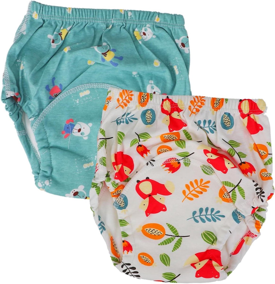 Baby Trainingsbroekjes - Luierbroekjes - Potty Training - Herbruikbaar en Lekvrij - 0-18 kg - Assorti